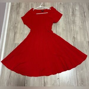 Express Vibrant Red Midi Dress